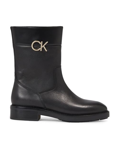 CALVIN KLEIN Women's leather boots CALVIN KLEIN | HW0HW01703BEH